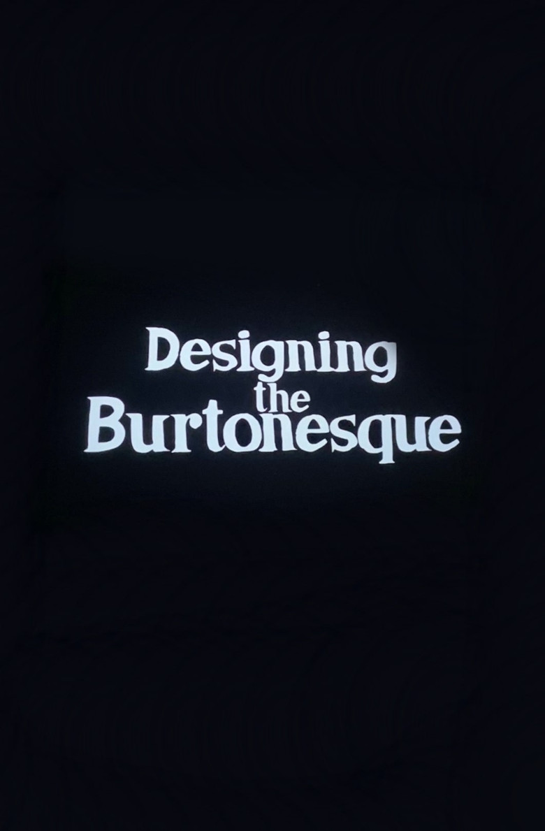 Designing the Burtonesque poster background