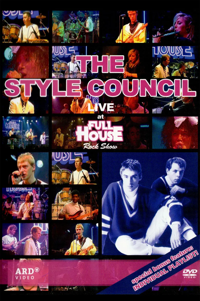 The Style Council: Live at Full House Rock Show poster background
