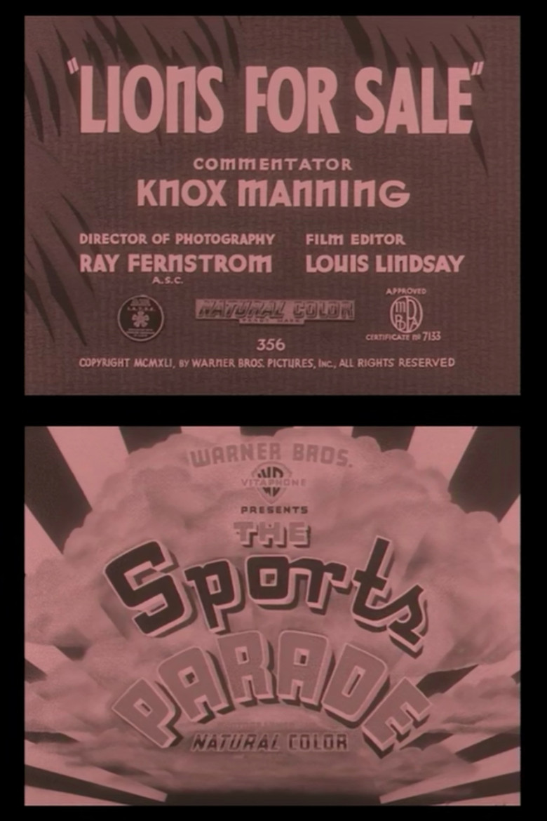 Lions for Sale poster background