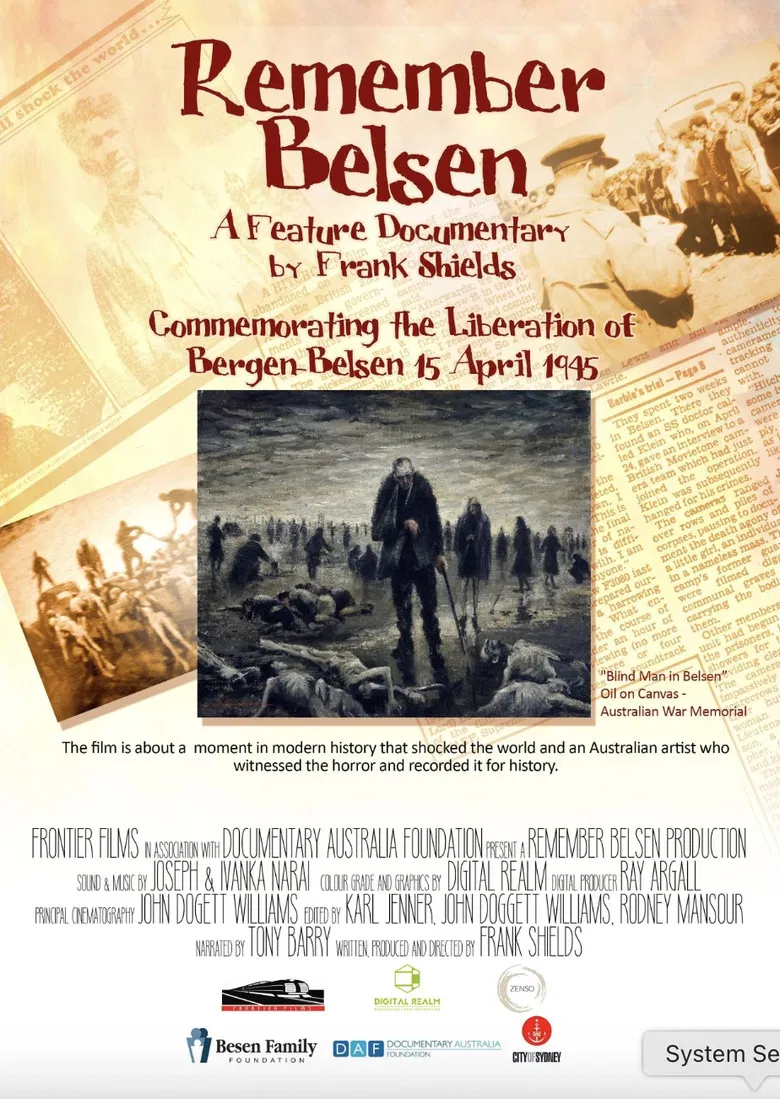 Remember Belsen poster background