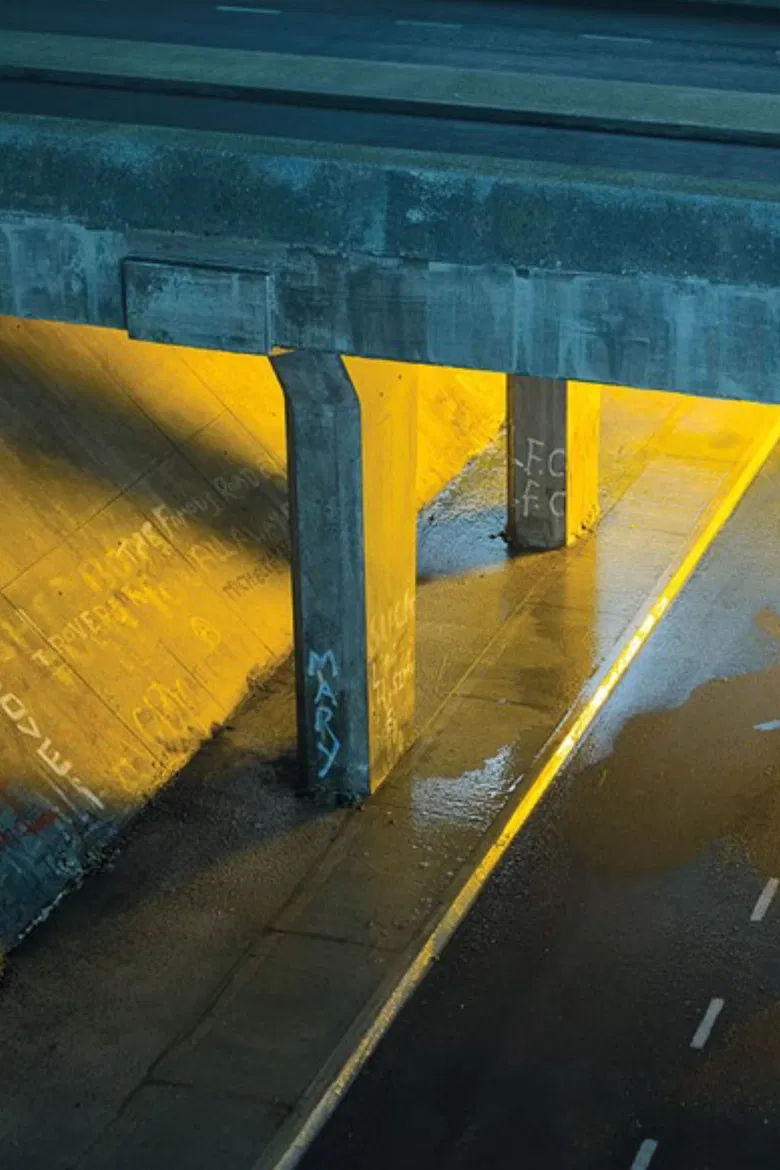 Exorcise the Bridge @Eastham Rake poster background