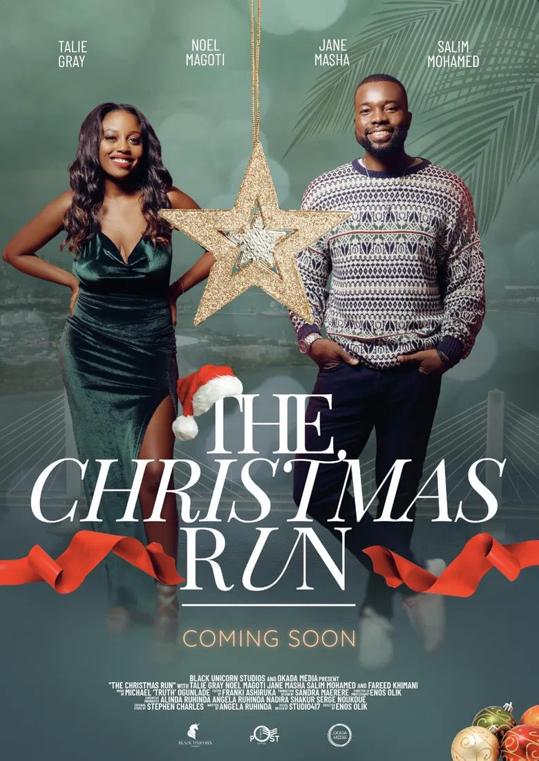 The Christmas Run poster background