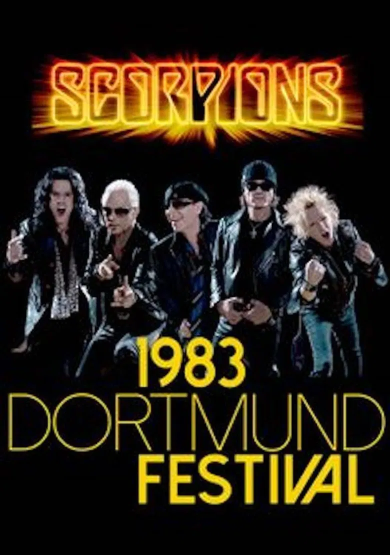 Scorpions: Rock Pop Festival - Dortmund, 17 December 1983 poster background