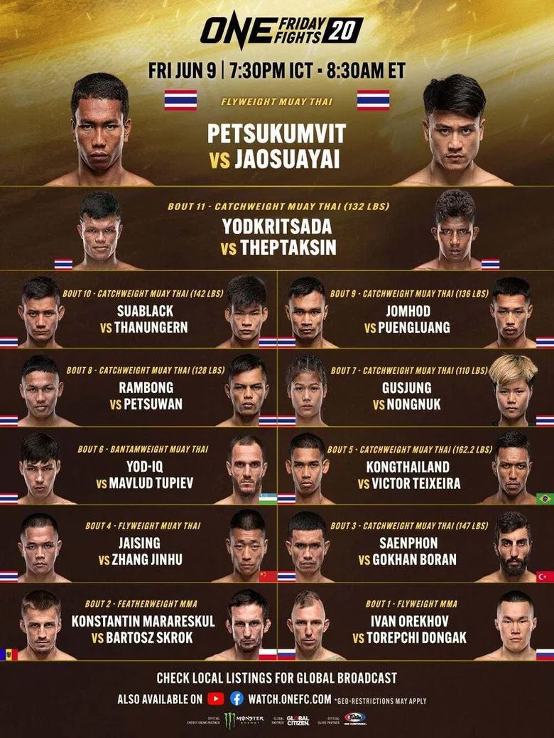 ONE Friday Fights 20: Petsukumvit vs. Jaosuayai poster background