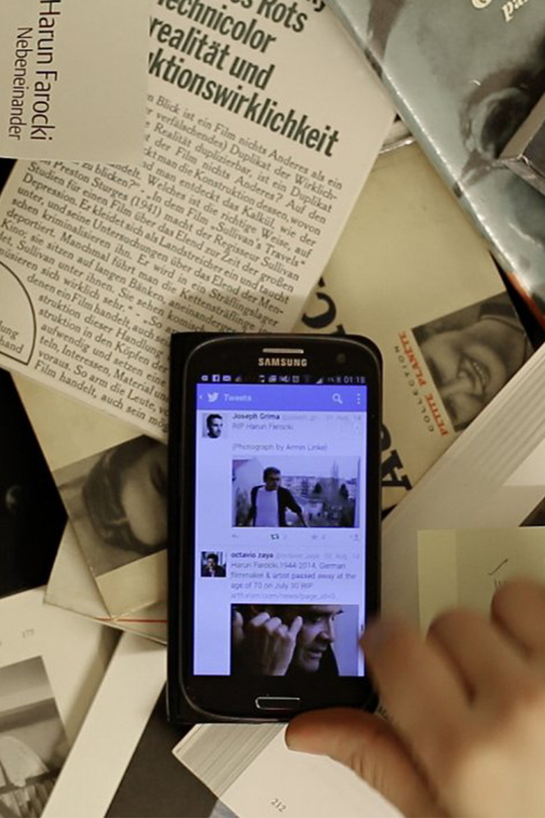 Eine Einstellung für Harun Farocki poster background