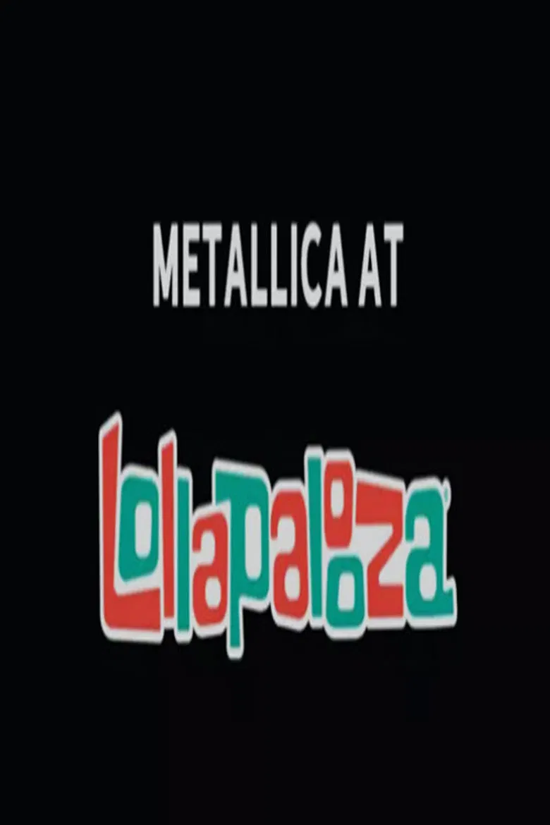 Metallica at Lollapalooza 2022 poster background