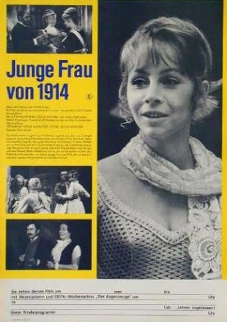 Junge Frau von 1914 poster background