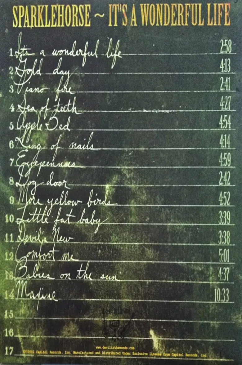 Sonic Cinema: Sparklehorse poster background