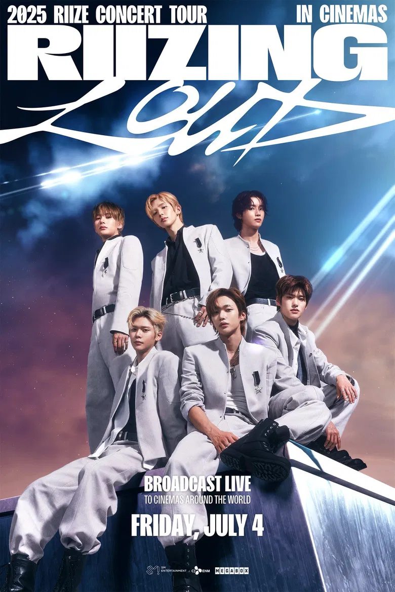 2025 RIIZE CONCERT TOUR [RIIZING LOUD] IN CINEMAS poster background