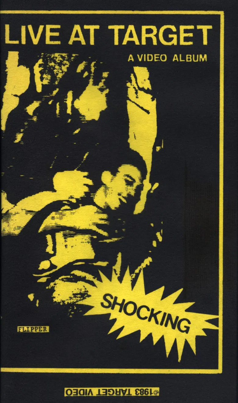 Flipper: Live - Target Video 1980-1981 poster background