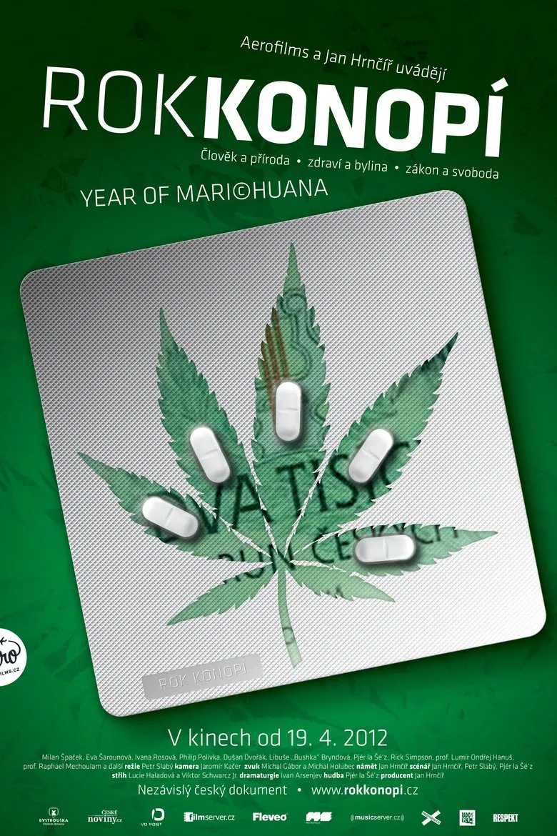 Rok konopí poster background