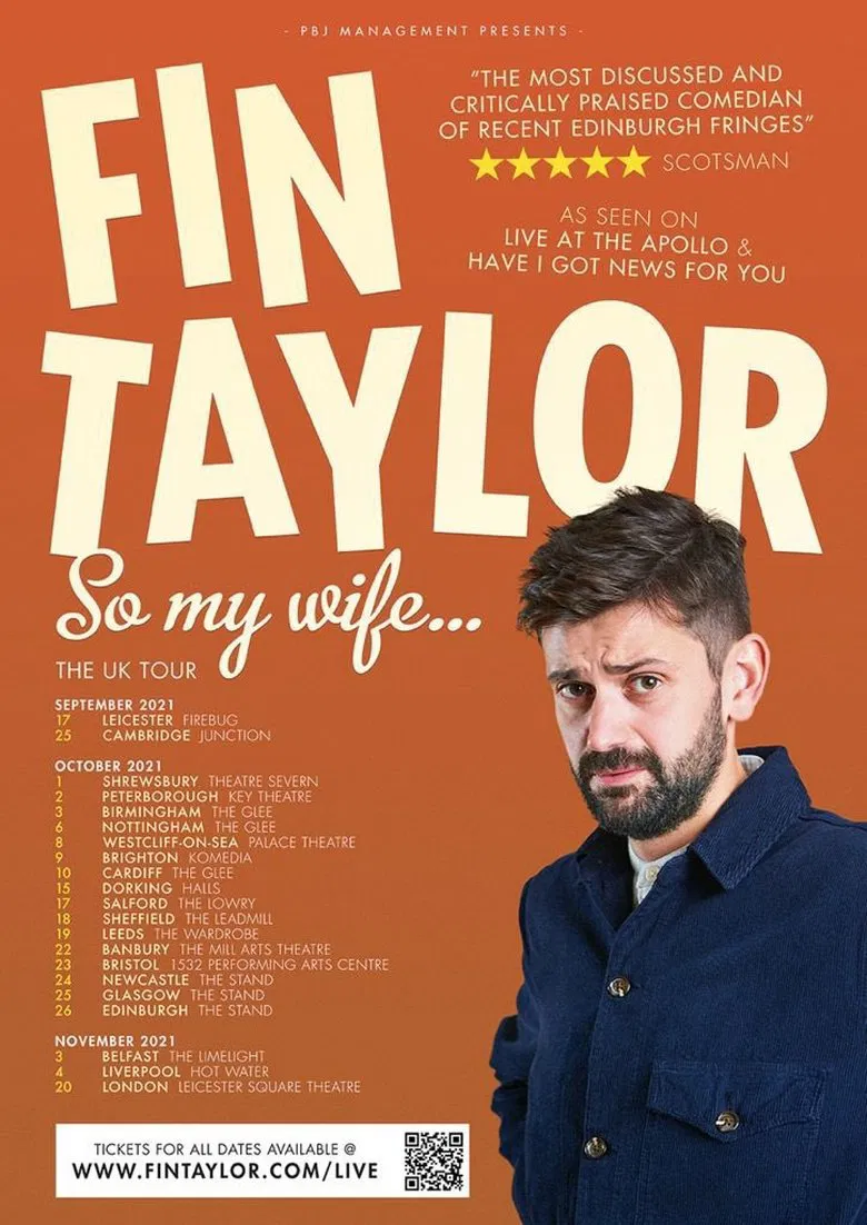 Fin Taylor: So My Wife... poster background