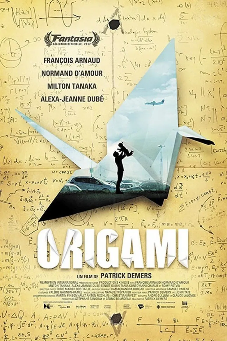 Origami poster background