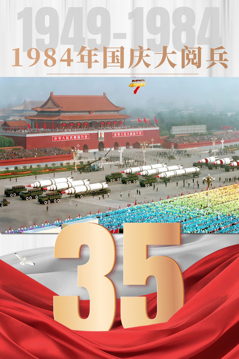 1984年国庆阅兵 poster background