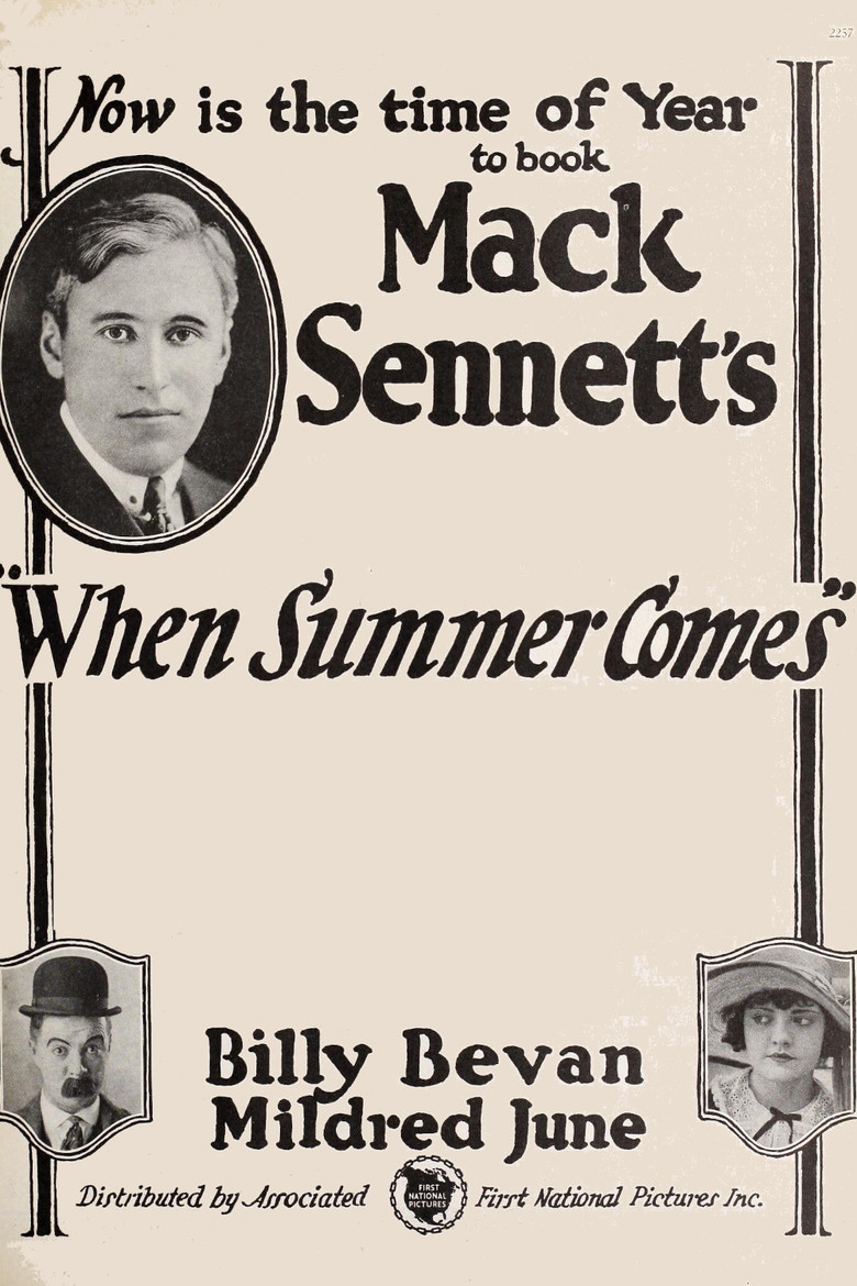 When Summer Comes poster background