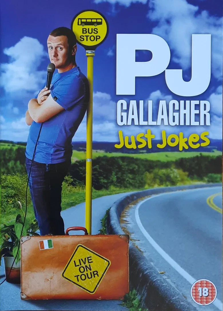 PJ Gallagher - Just Jokes poster background