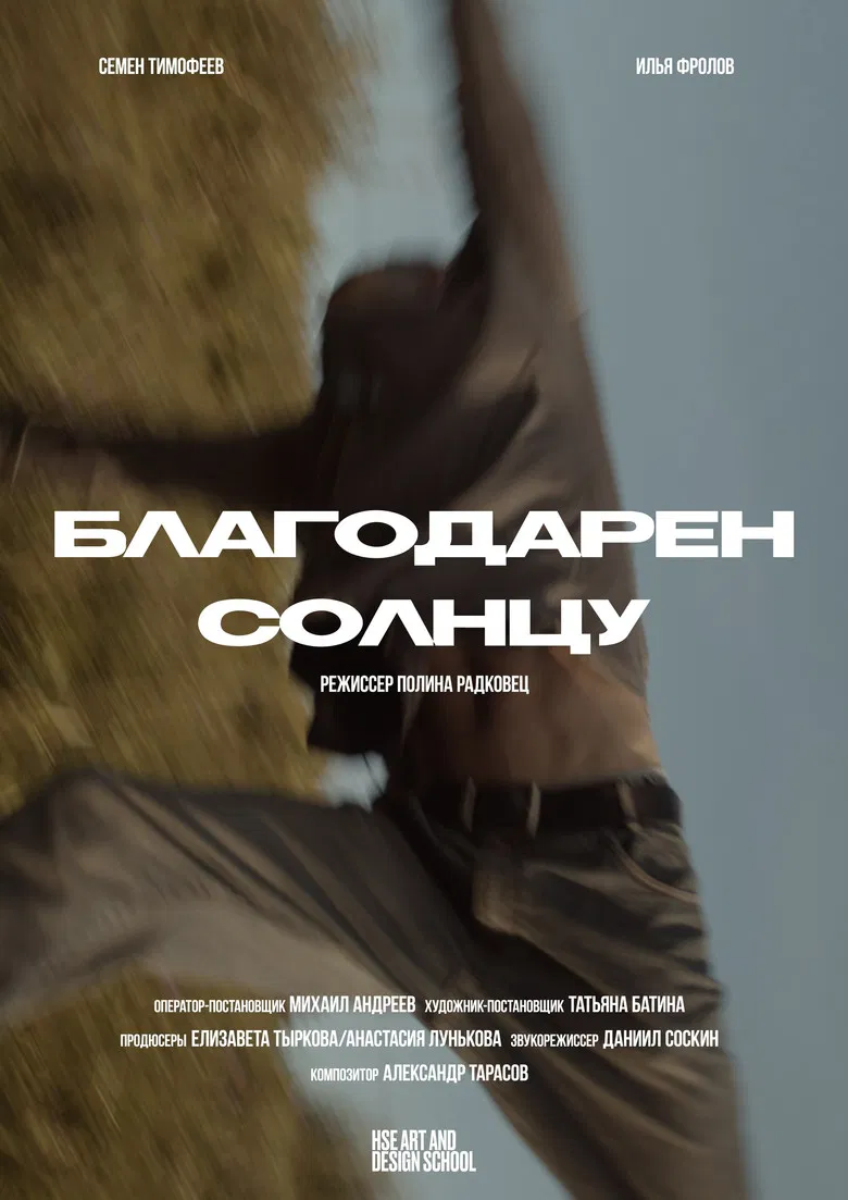 Благодарен солнцу poster background