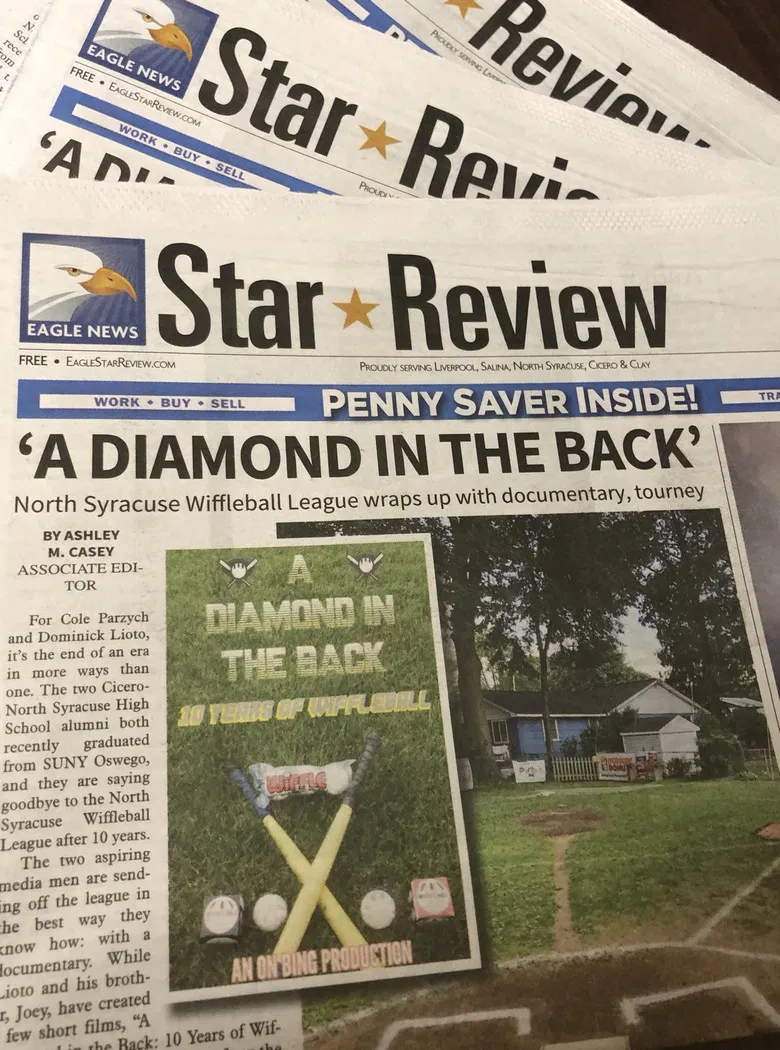 A Diamond in the Back: 10 Years of Wiffleball poster background