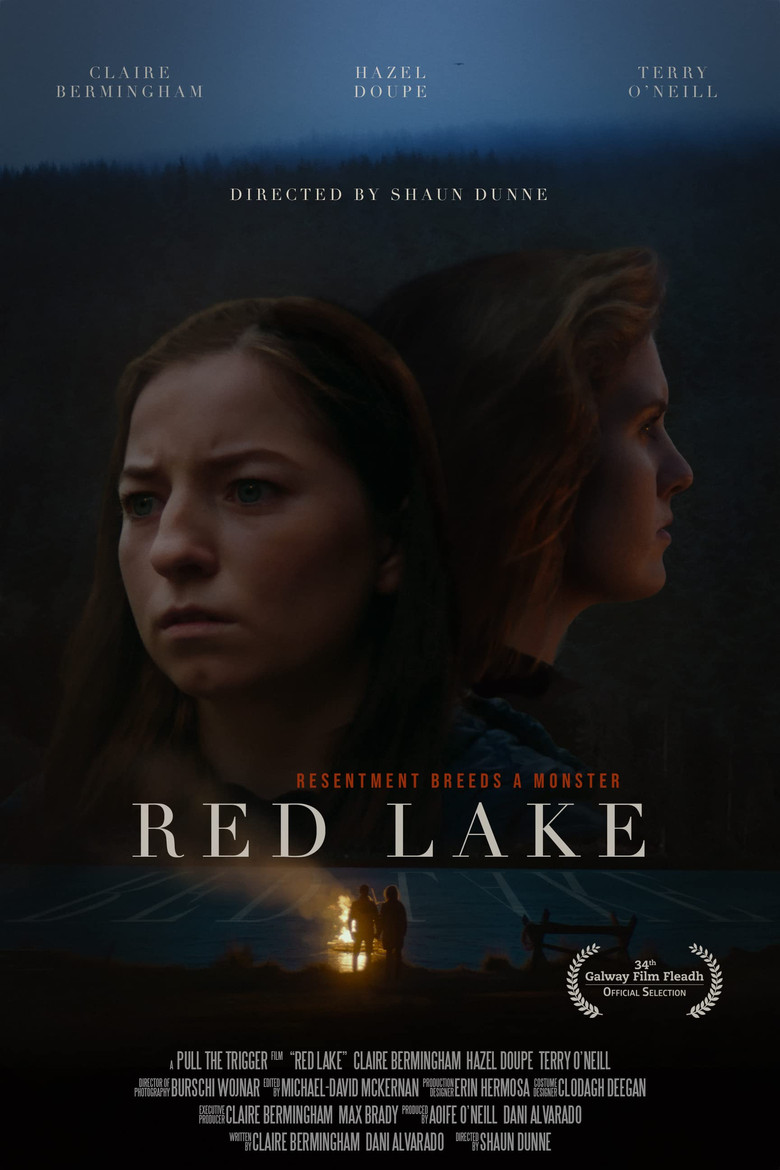 Red Lake poster background