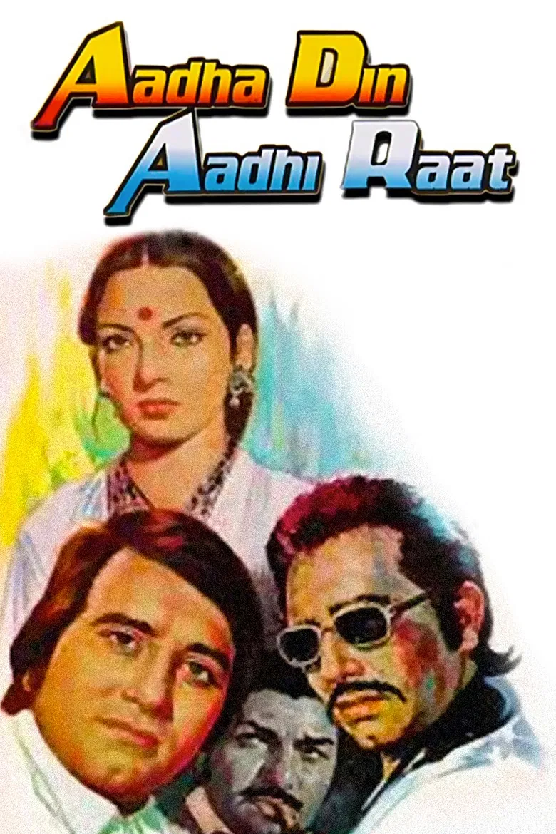 Adha Din Adhi Raat poster background