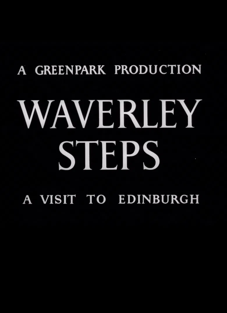 Waverley Steps: A Visit to Edinburgh poster background