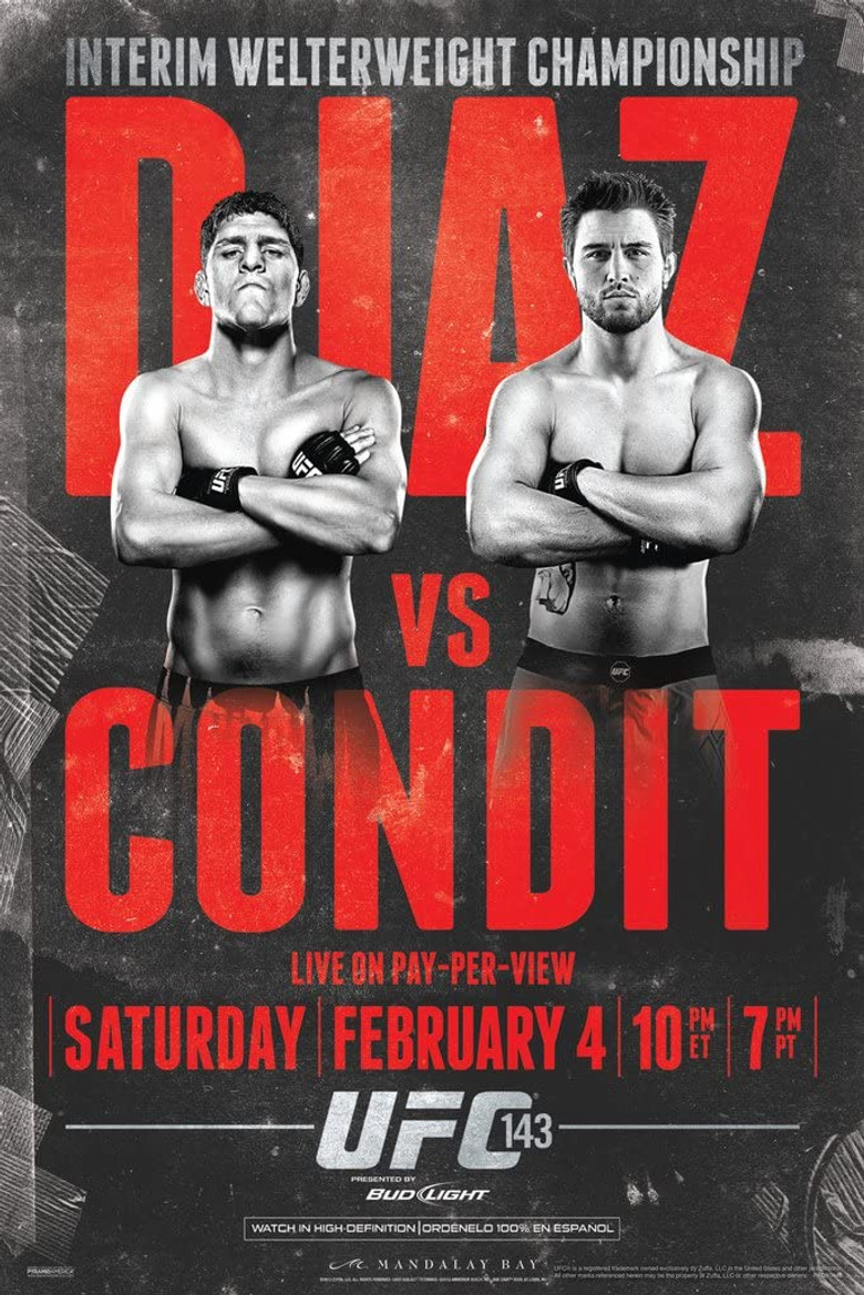UFC 143: Diaz vs. Condit poster background