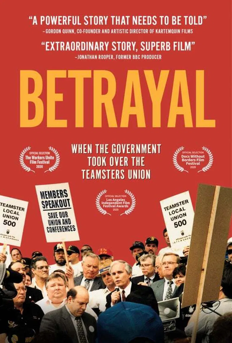 Betrayal: When the Government Took Over the Teamsters Union poster background