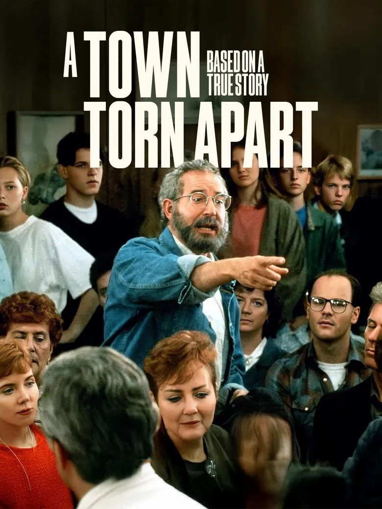 A Town Torn Apart poster background