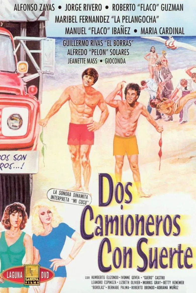 Dos camioneros con suerte poster background