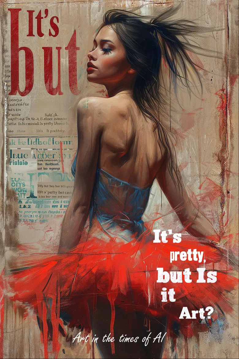 It's Pretty, but is it Art? poster background