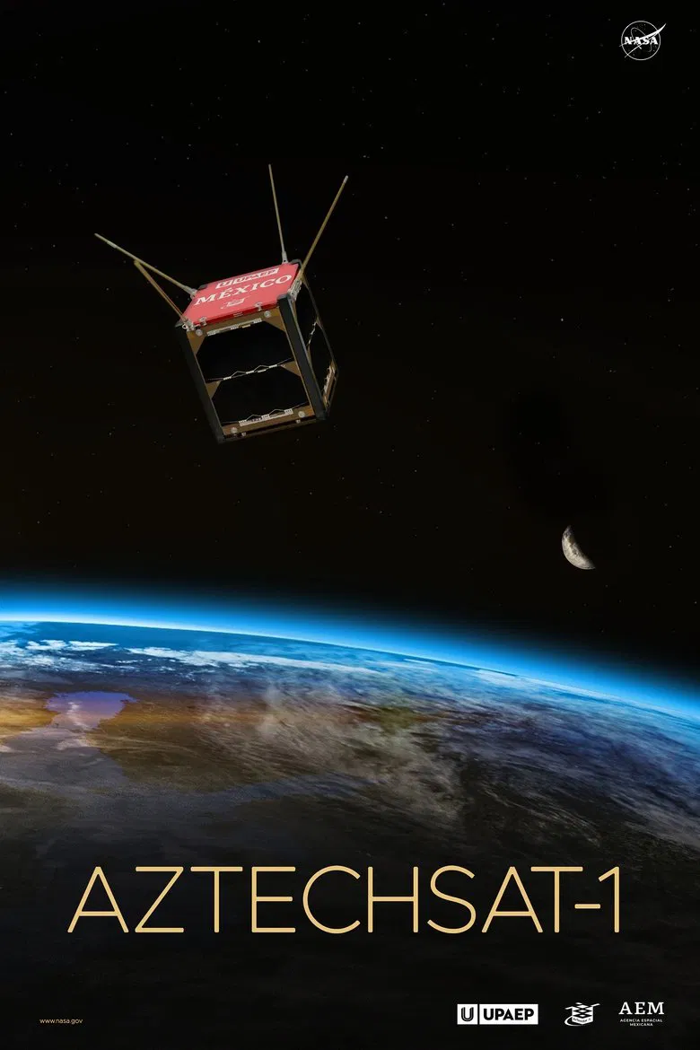 AzTechSat-1 poster background