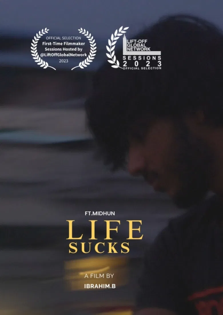 Life Sucks poster background