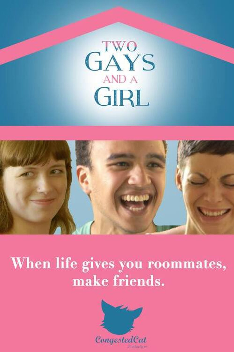 Two Gays and a Girl poster background