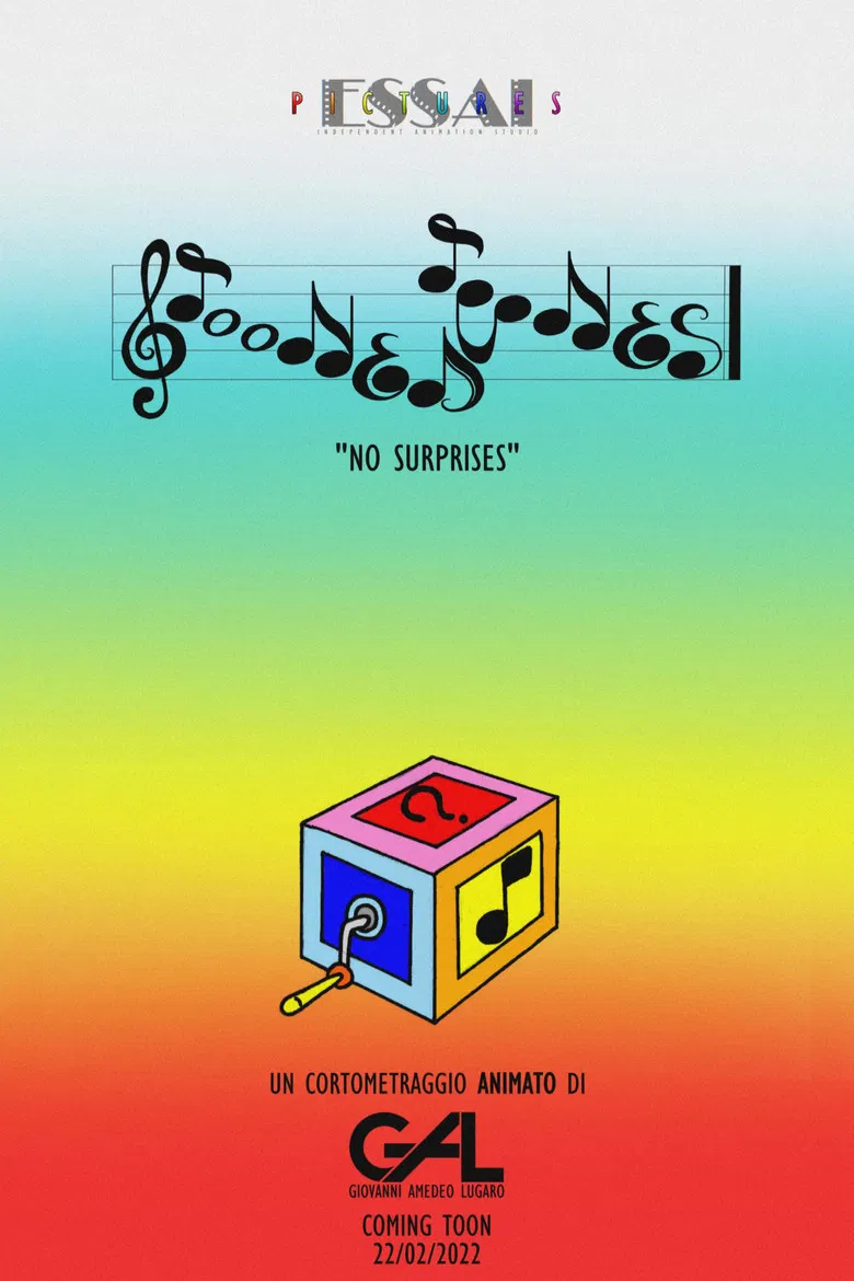 TOONED TUNES - NO SURPRISES poster background