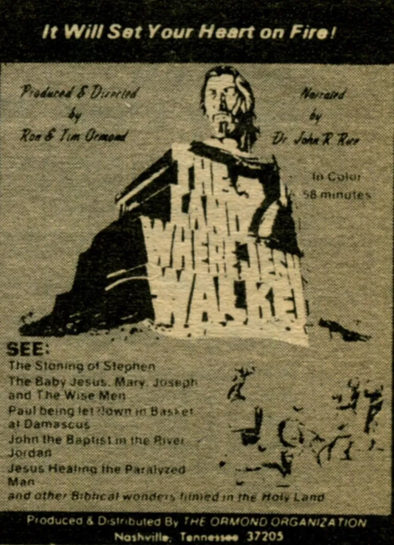 The Land Where Jesus Walked poster background