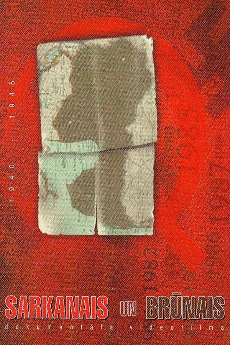 Sarkanais un brūnais poster background