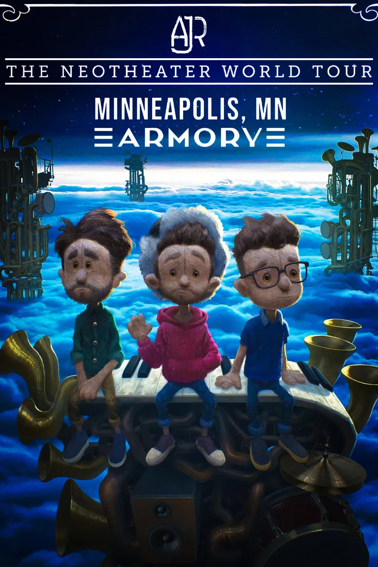 AJR's Neotheater World Tour: Live in Minneapolis poster background