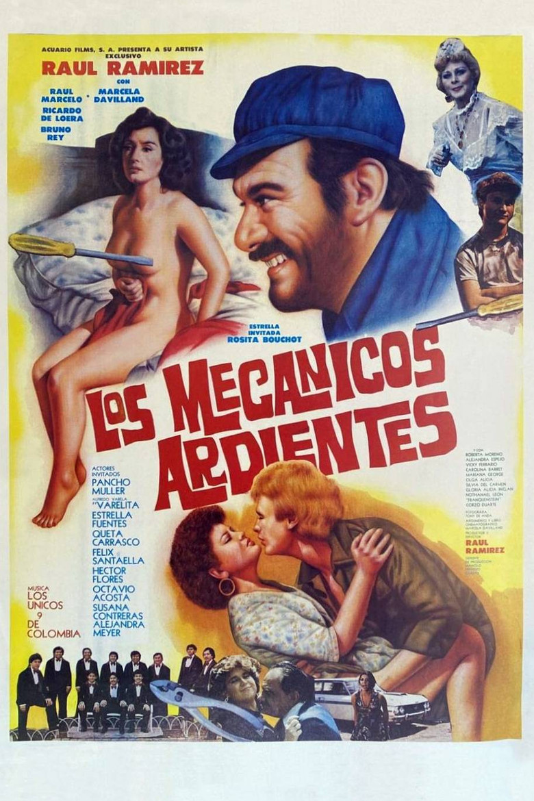 Los mecanicos ardientes poster background
