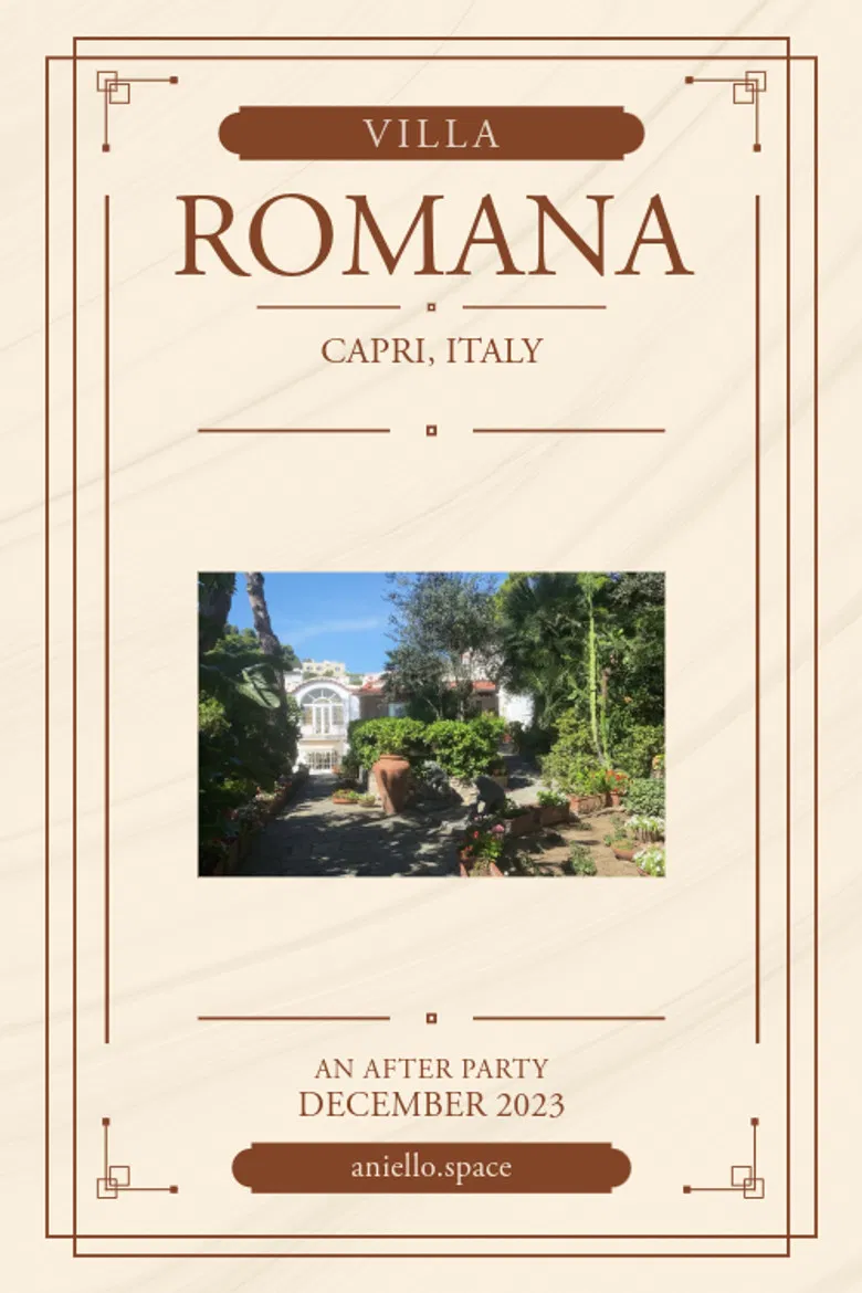 Villa Romana poster background
