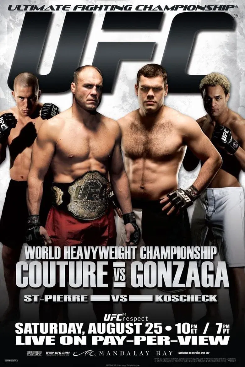 UFC 74: Respect poster background