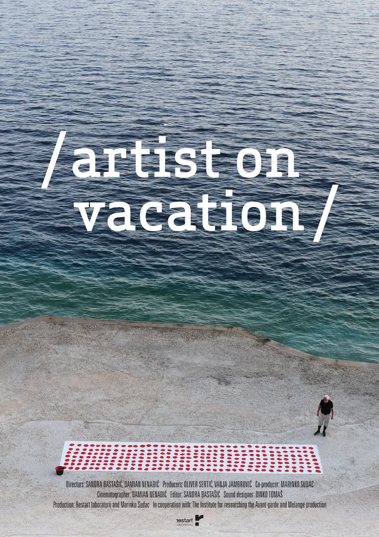 Artist on Vacation poster background