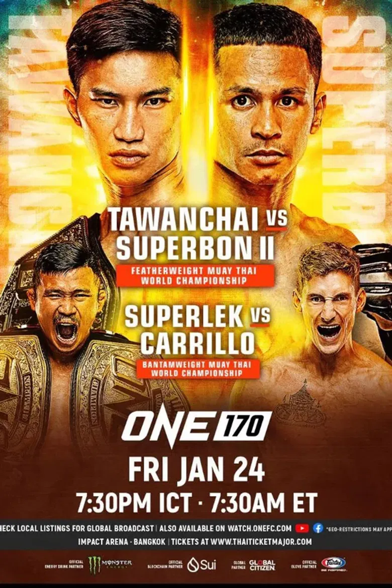 ONE 170: Tawanchai vs. Superbon 2 poster background
