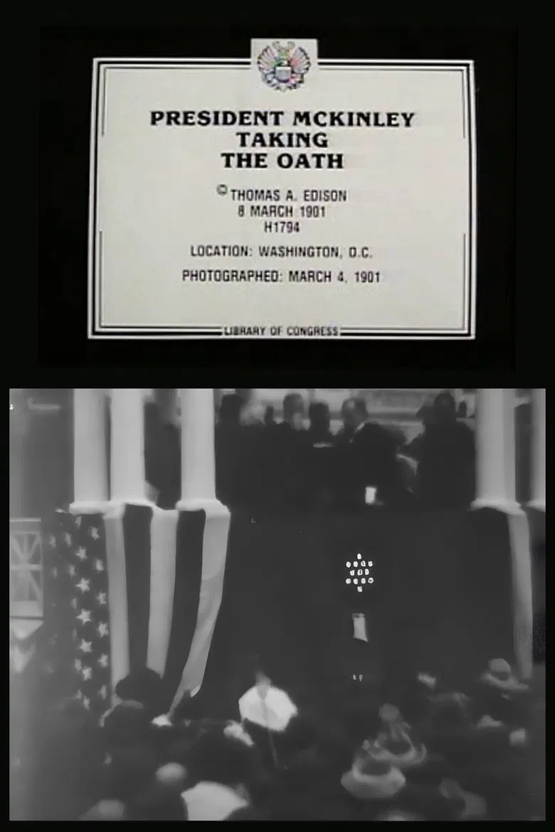 President McKinley Taking the Oath poster background
