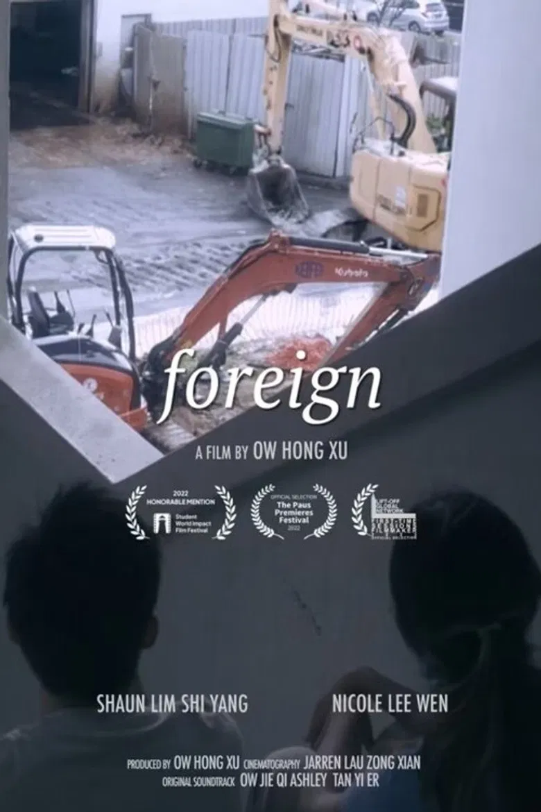 Foreign poster background