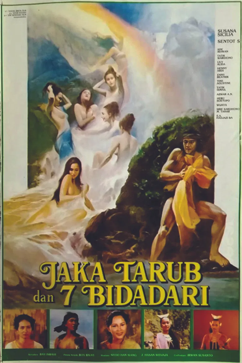 Jaka Tarub dan Tujuh Bidadari poster background