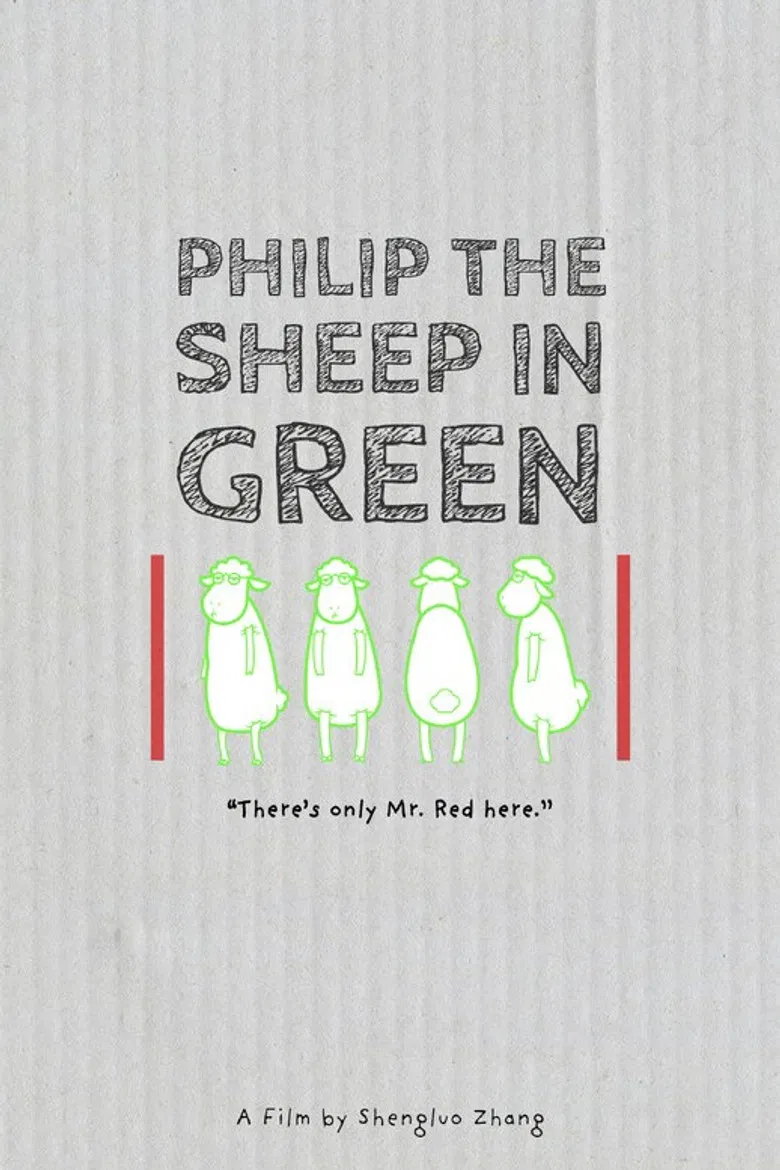 Philip the Sheep in Green poster background