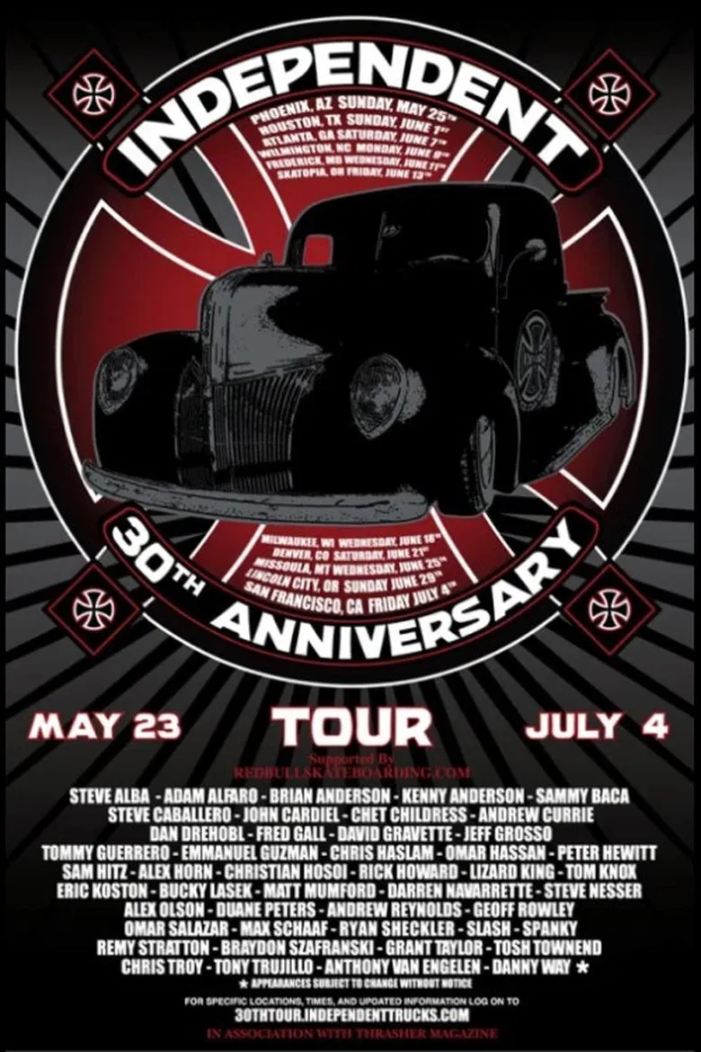 Independent - 30th Anniversary Tour poster background