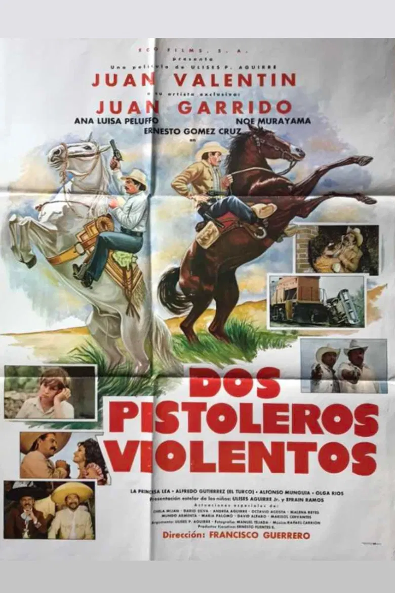 Dos pistoleros violentos poster background