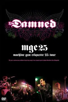 The Damned - Machine Gun Etiquette - 25th Tour poster background
