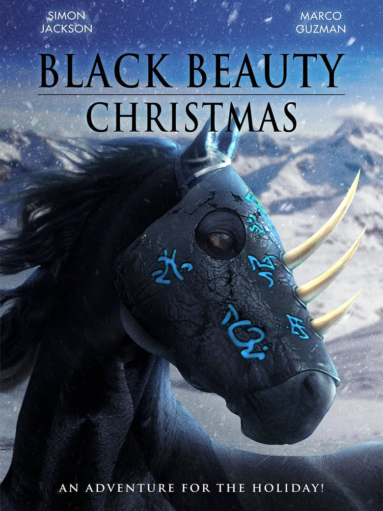 Black Beauty's Christmas poster background